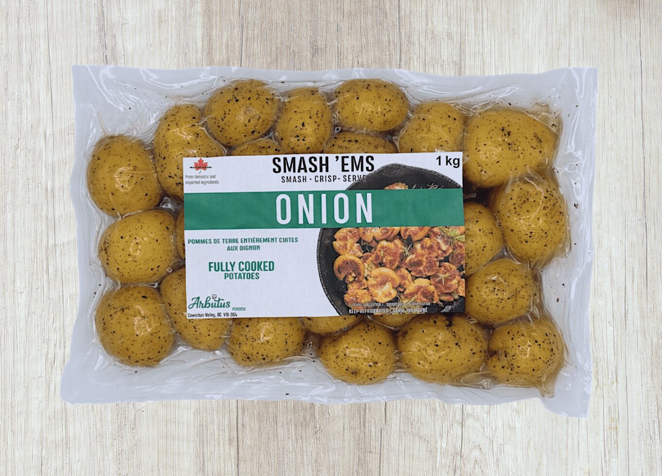 Smash’Ems Caramelized Onion & Roasted Garlic