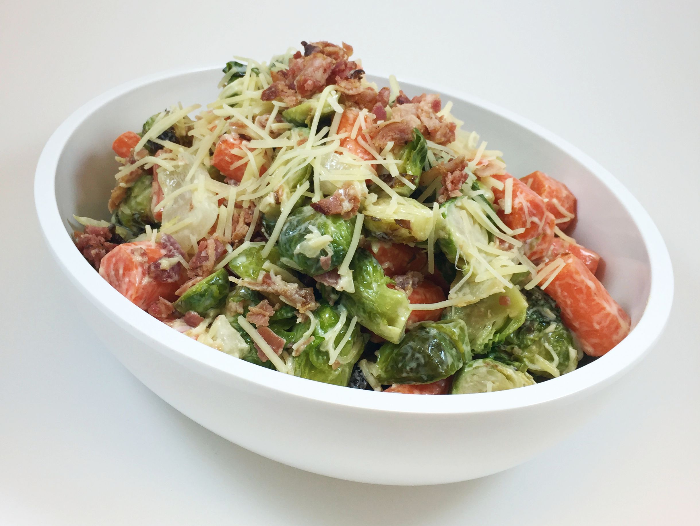 Cheesy Bacon Brussels Sprout